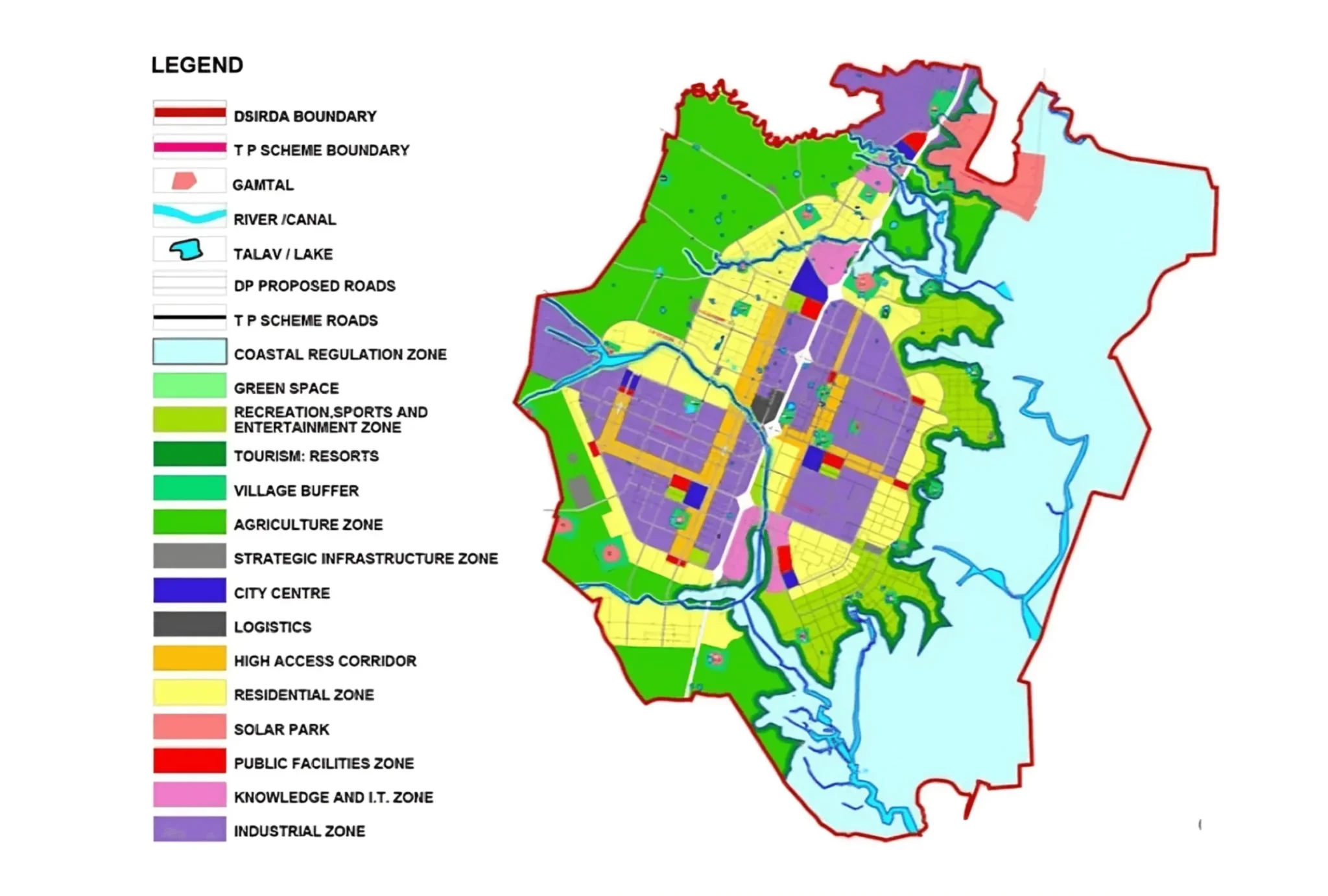 Dholera Smart city map