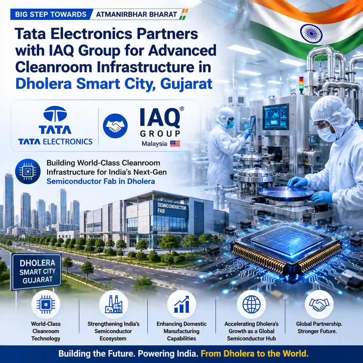 dholera tata electronic and iaq group for advance cleanroom