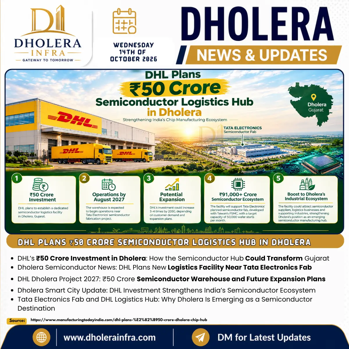 Dholera DHL Logistic Hub for Semiconductor